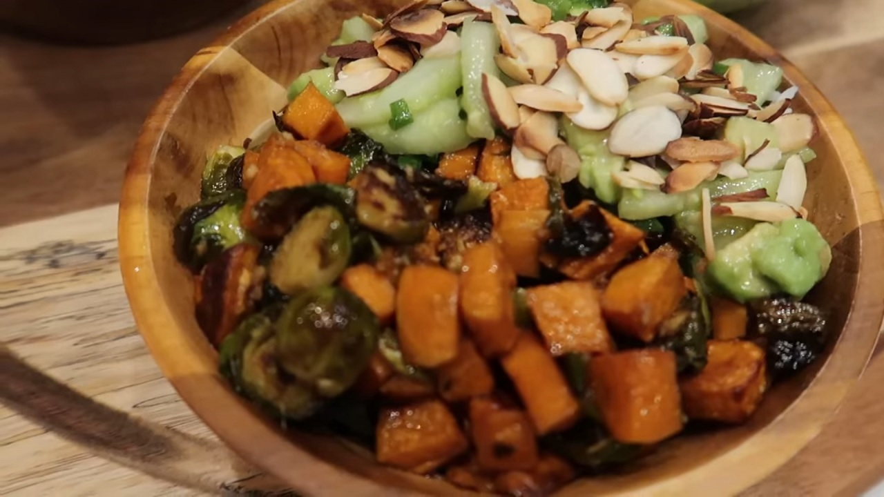 Brussels Sprouts and Sweet Potatoes